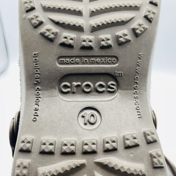Crocs Shoes Womens Size 10 Brown Slip On Comfort Huaraches Lightweight Strappy - Picture 10 of 11